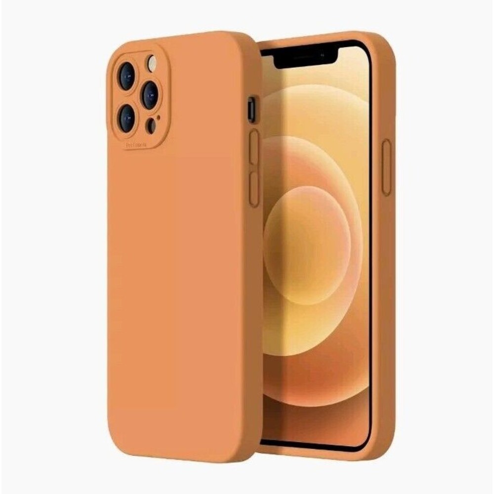For iPhone 15 Plus Shockproof Case Enhanced Camera Protection Color Orange
